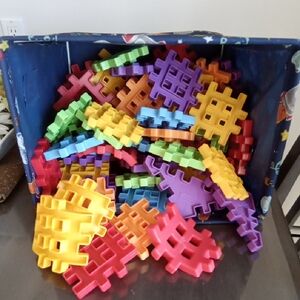 LOTS Of Little Tikes Waffle Blocks Bundle DIY Activity Building Toys